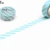 mt 1P Deco Washi Tape - Striped Mint Blue - 15mm