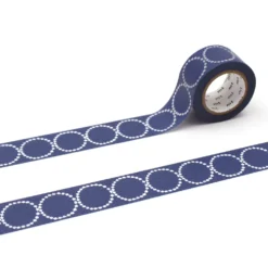mt x minä perhonen Washi Tape - Tambourine Petit Navy - 25mm