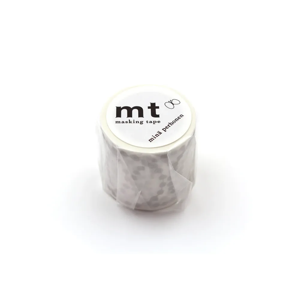 mt x minä perhonen Washi Tape - Tambourine Grande Silver - 48mm