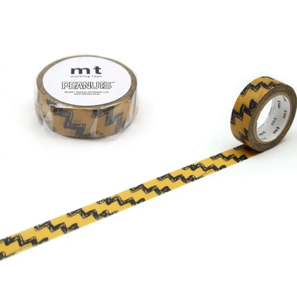 mt x Peanuts Washi Tape - Charlie Brown Stripe- 15mm
