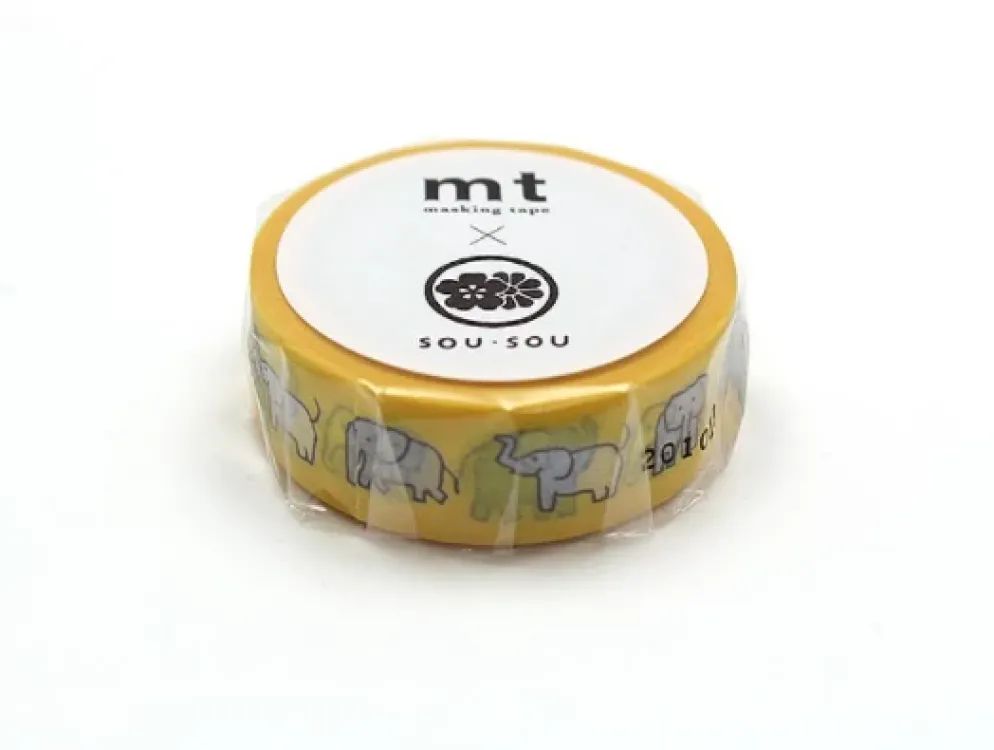 mt x Sou Sou Masking Tape 15mm - Elephant