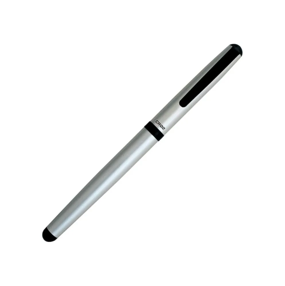 Ohto CR02 Ceramic Rollerball Pen - Matte Silver