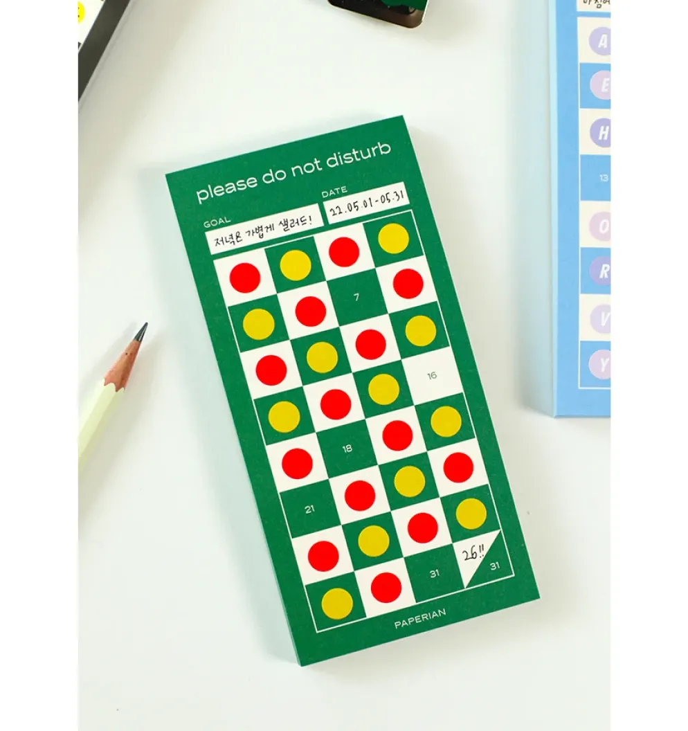 Paperian Do Not Disturb Memopad Tracker