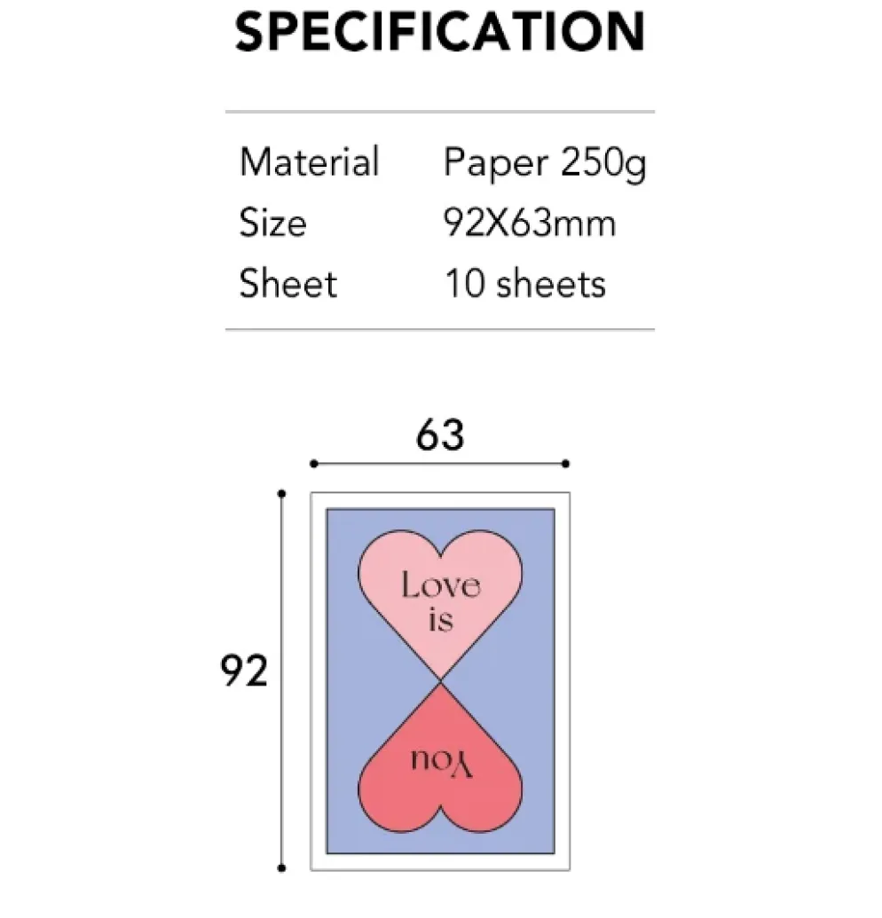 Paperian Kind Message Card Set (10 Cards)