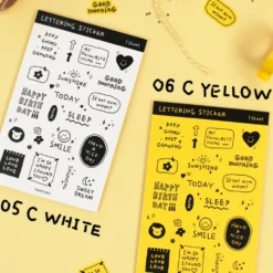 Paperian Lettering Stickers [Hand Drawn Design]