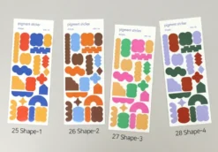 Paperian Pigment Sticker Transparent (Various Designs)