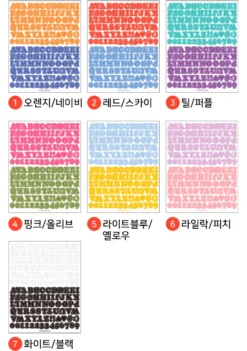 Paperian Roly Poly Alphabets & Numbers Sticker