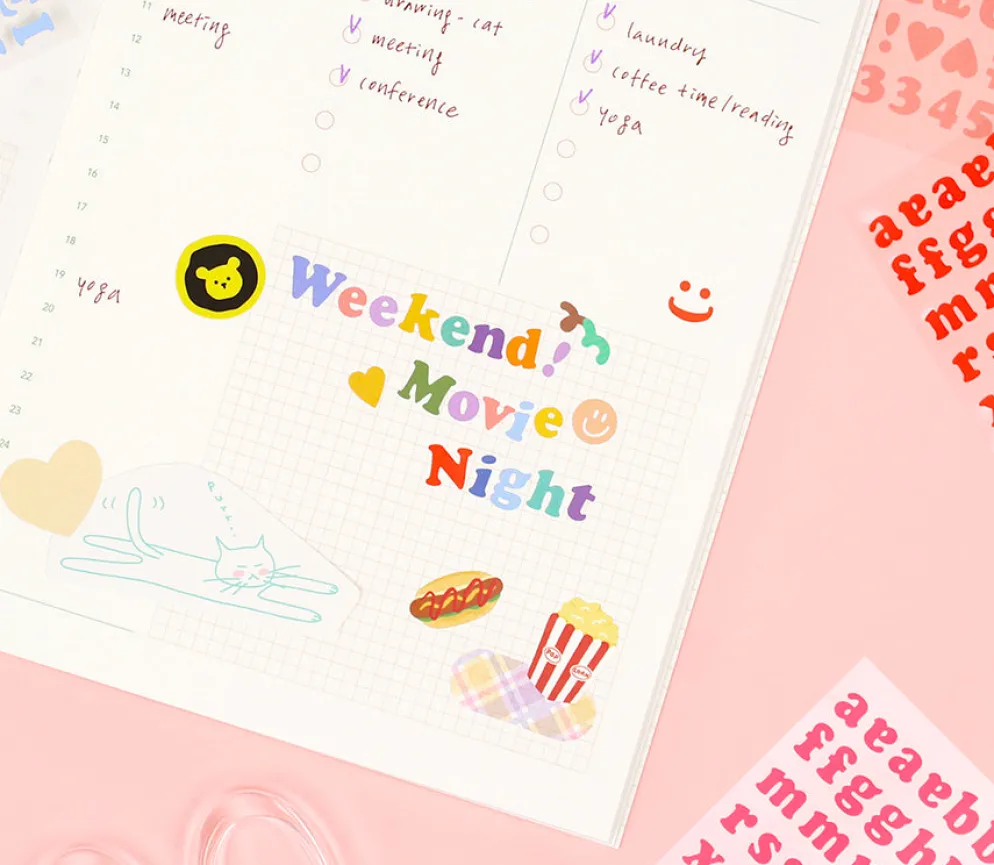 Paperian Roly Poly Alphabets & Numbers Sticker
