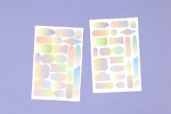Paperian Colour Palette Stickers – Translucent Pastel Shapes for Journals & Planners