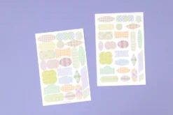 Paperian Colour Palette Stickers – Translucent Pastel Shapes for Journals & Planners