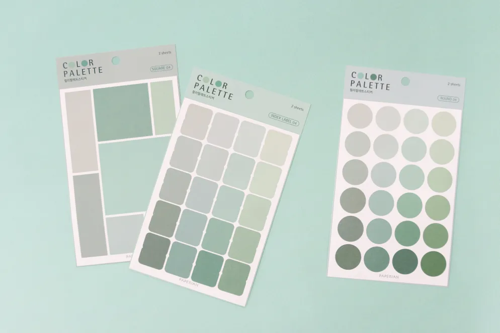 Paperian Colour Palette Stickers - Index