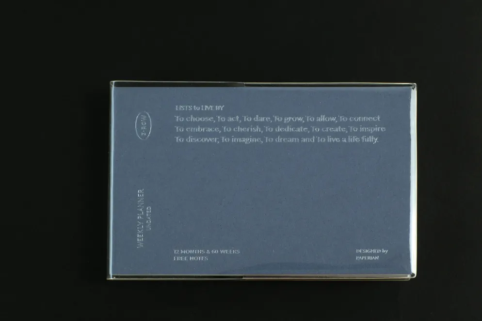 Paperian Lists To Live By Daily Weekly Light Planner