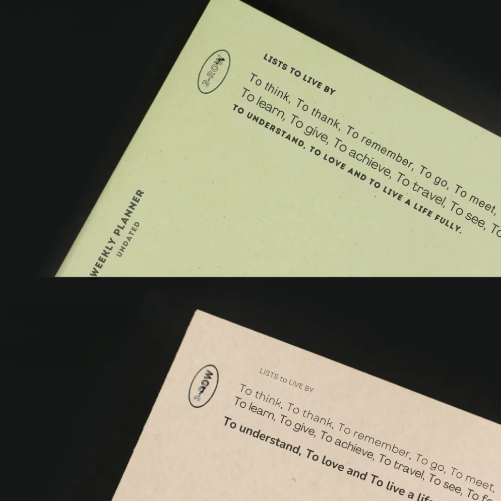 Paperian Lists To Live By Undated Planner