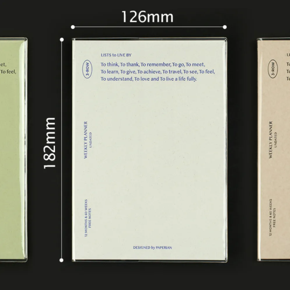 Paperian Lists To Live By Undated Planner