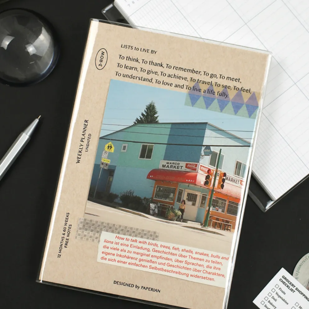 Paperian Lists To Live By Undated Planner