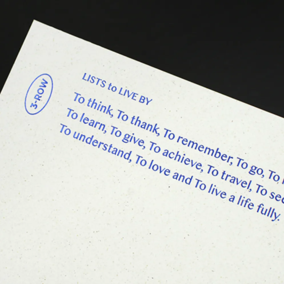 Paperian Lists To Live By Undated Planner