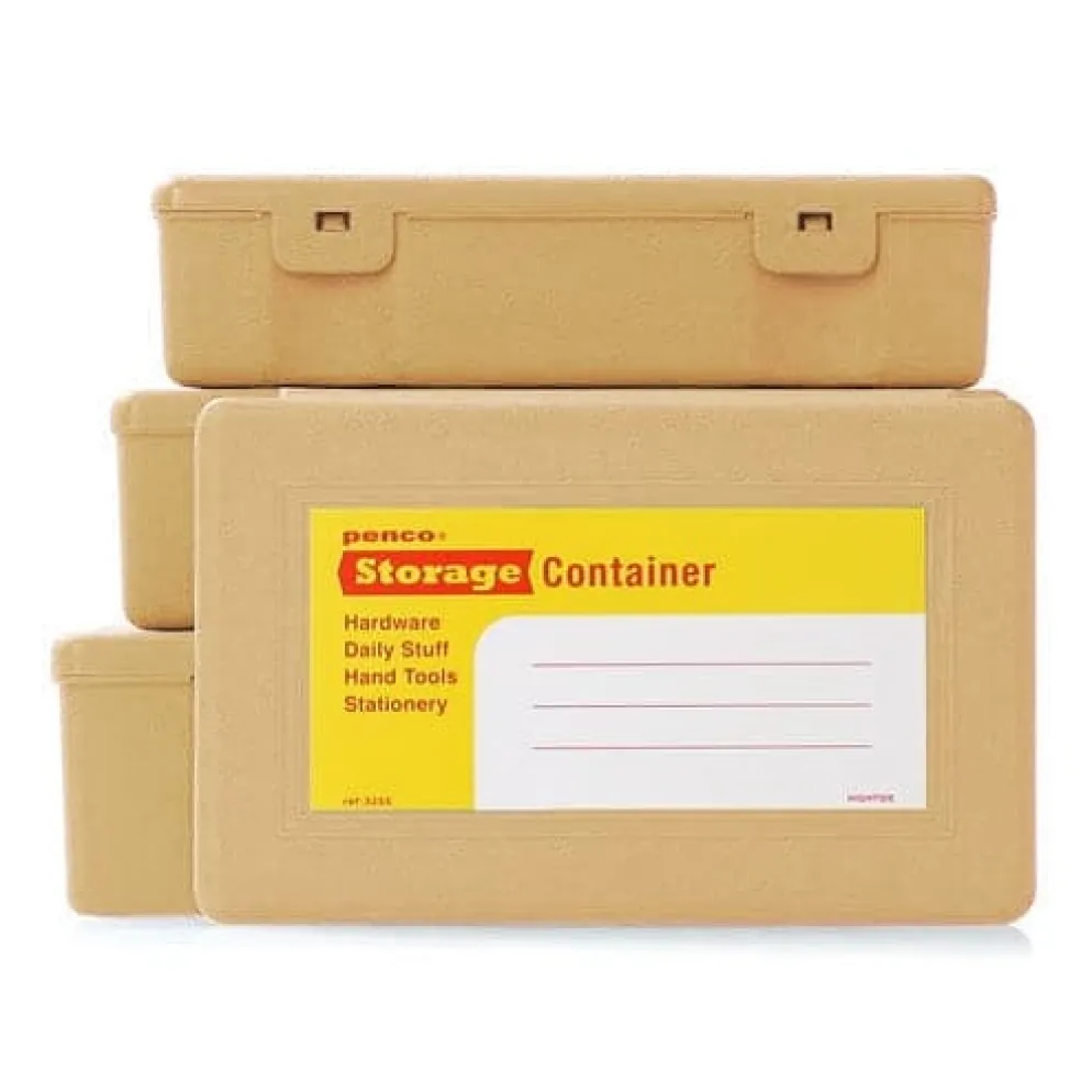 Penco Stackable Storage Containers – Set of 4 Retro Organiser Boxes