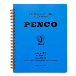 Penco Composition Notebook (L) – Spiral Bound, 7mm Ruled, 80 Sheets, A5