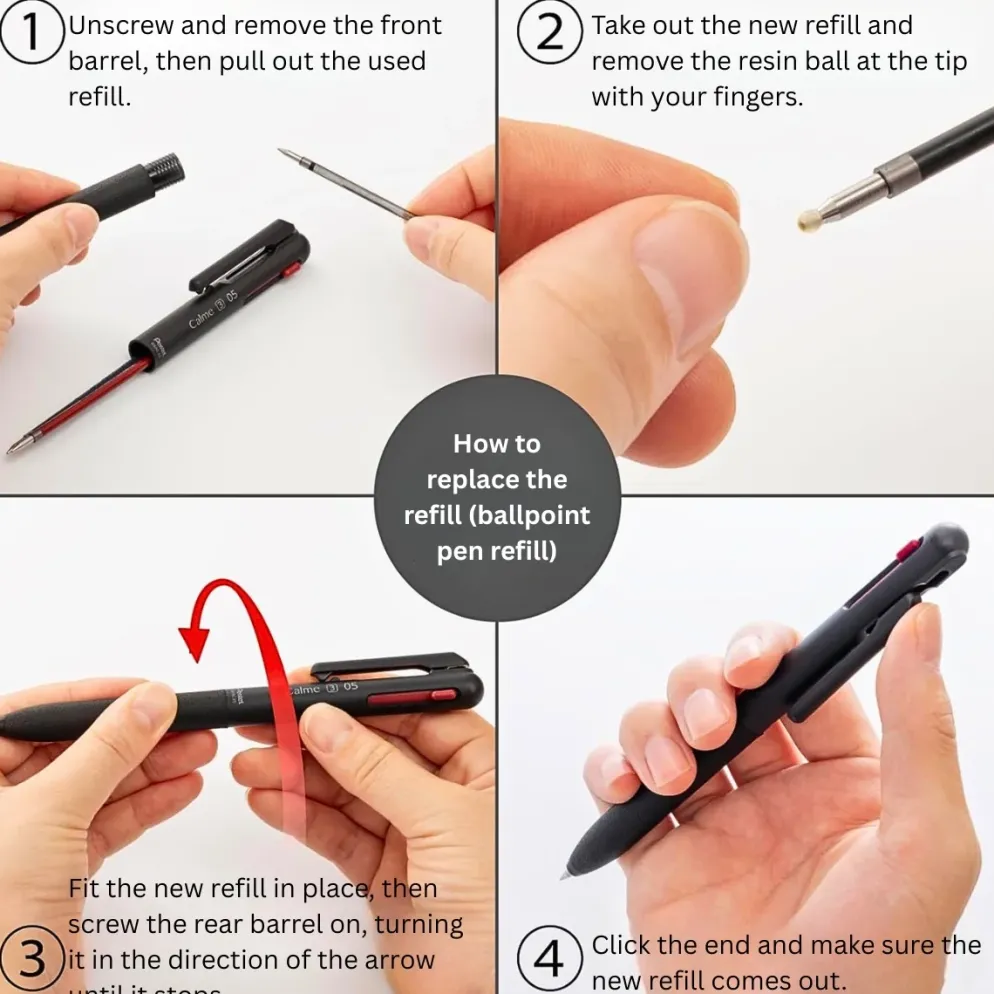 Pentel Calme Multi-Function Pen Lead Refills – 0.35mm