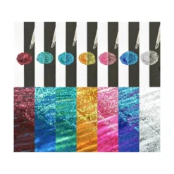 Pentel Dual Metallic Ballpoint Pen Set – 7 Colours Glitter Ink