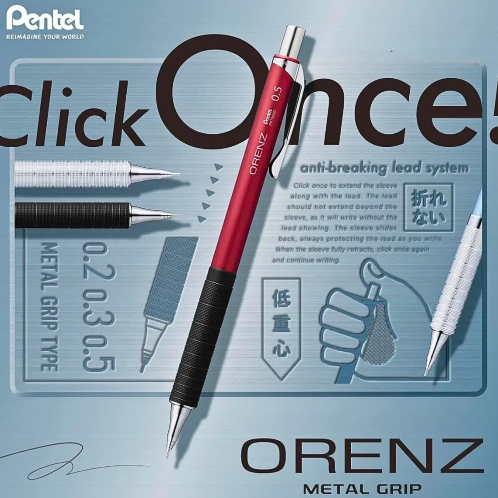 Pentel Orenz Metal Grip Mechanical Pencil