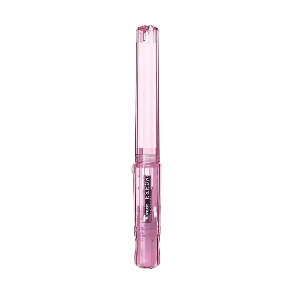 Pilot Kakuno Family Series Fountain Pen – Fine or Medium Nib, Colourful Transparent Barrel