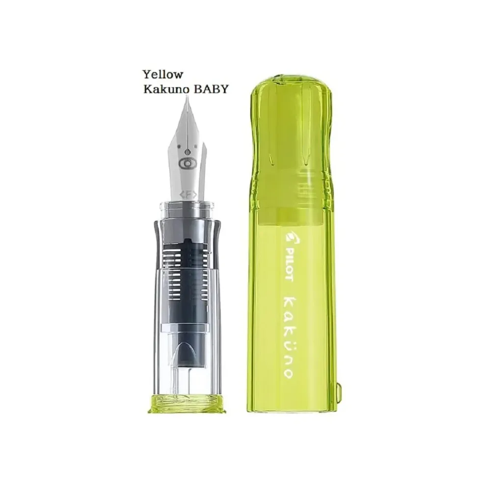 Pilot Kakuno Family Series Fountain Pen – Fine or Medium Nib, Colourful Transparent Barrel