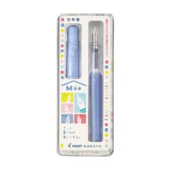 Pilot Kakuno Family Series Fountain Pen – Fine or Medium Nib, Colourful Transparent Barrel