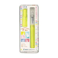 Pilot Kakuno Family Series Fountain Pen – Fine or Medium Nib, Colourful Transparent Barrel