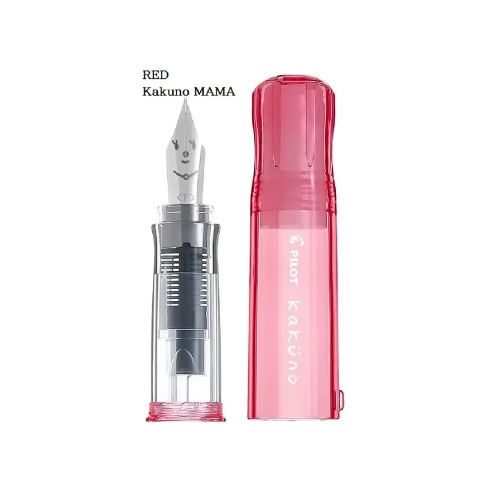 Pilot Kakuno Family Series Fountain Pen – Fine or Medium Nib, Colourful Transparent Barrel