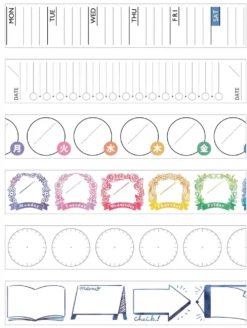 Planner Masking Tape - Clock