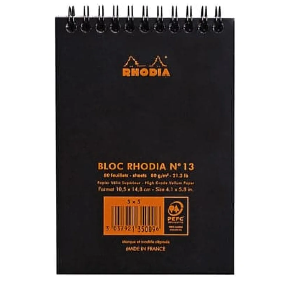 Rhodia Classic Wirebound Pad (A6, Graph)