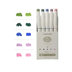 Sailor Shikiori Twin Brush Pen Four Seasons [Set of 5]