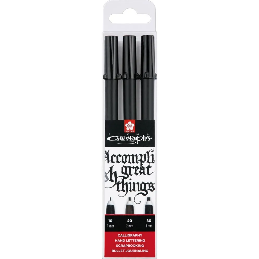 Sakura Pigma Calligrapher set, 3 Pieces