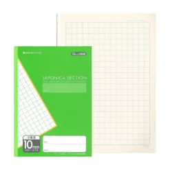 Showa Note Japonica Notebook – B5 Grid Paper (includes subject stickers)
