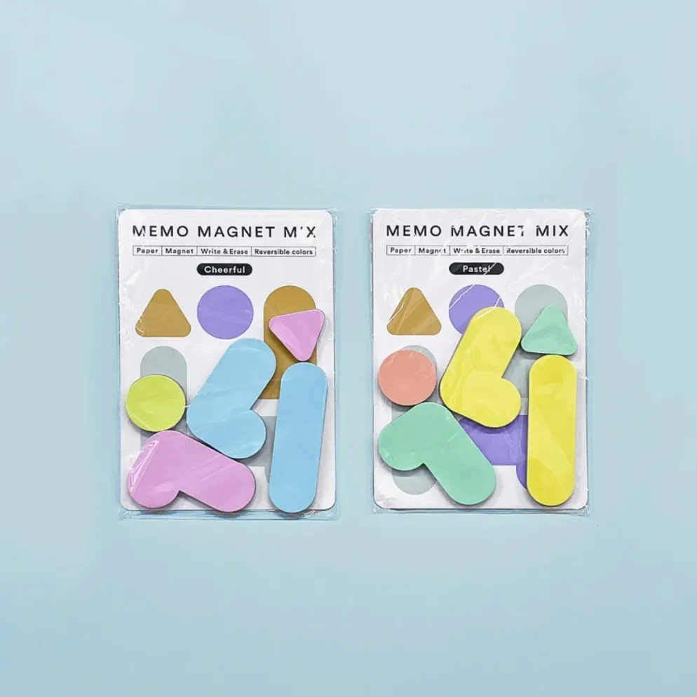 Sikigu Memo Magnet Mix – Rewritable Paper Magnet Set