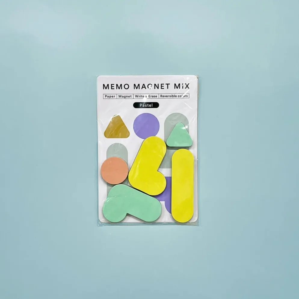 Sikigu Memo Magnet Mix – Rewritable Paper Magnet Set