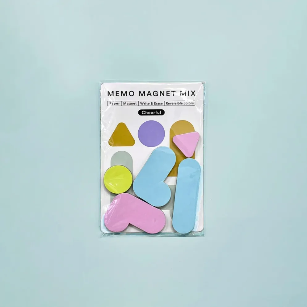 Sikigu Memo Magnet Mix – Rewritable Paper Magnet Set