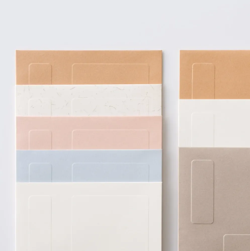 Sikigu Emboss Envelope Set – Textured Letter & Envelope Pack (3 Sheets)