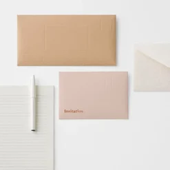 Sikigu Emboss Envelope Set – Textured Letter & Envelope Pack (3 Sheets)