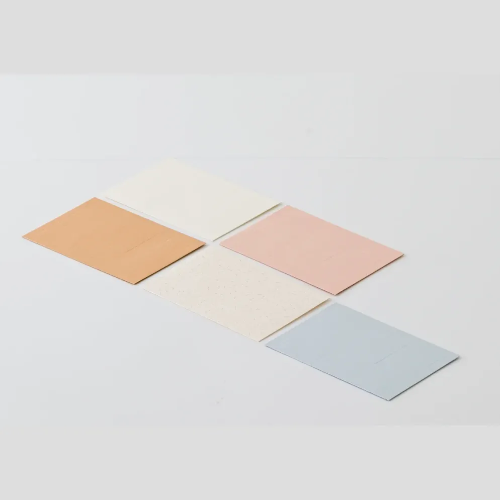 Sikigu Emboss Envelope Set – Textured Letter & Envelope Pack (3 Sheets)