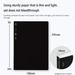 Stalogy 365 Days Notebook Lined A5 – Black