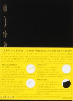 Stalogy 1/2 Year Notebook A5 (Grid Paper)