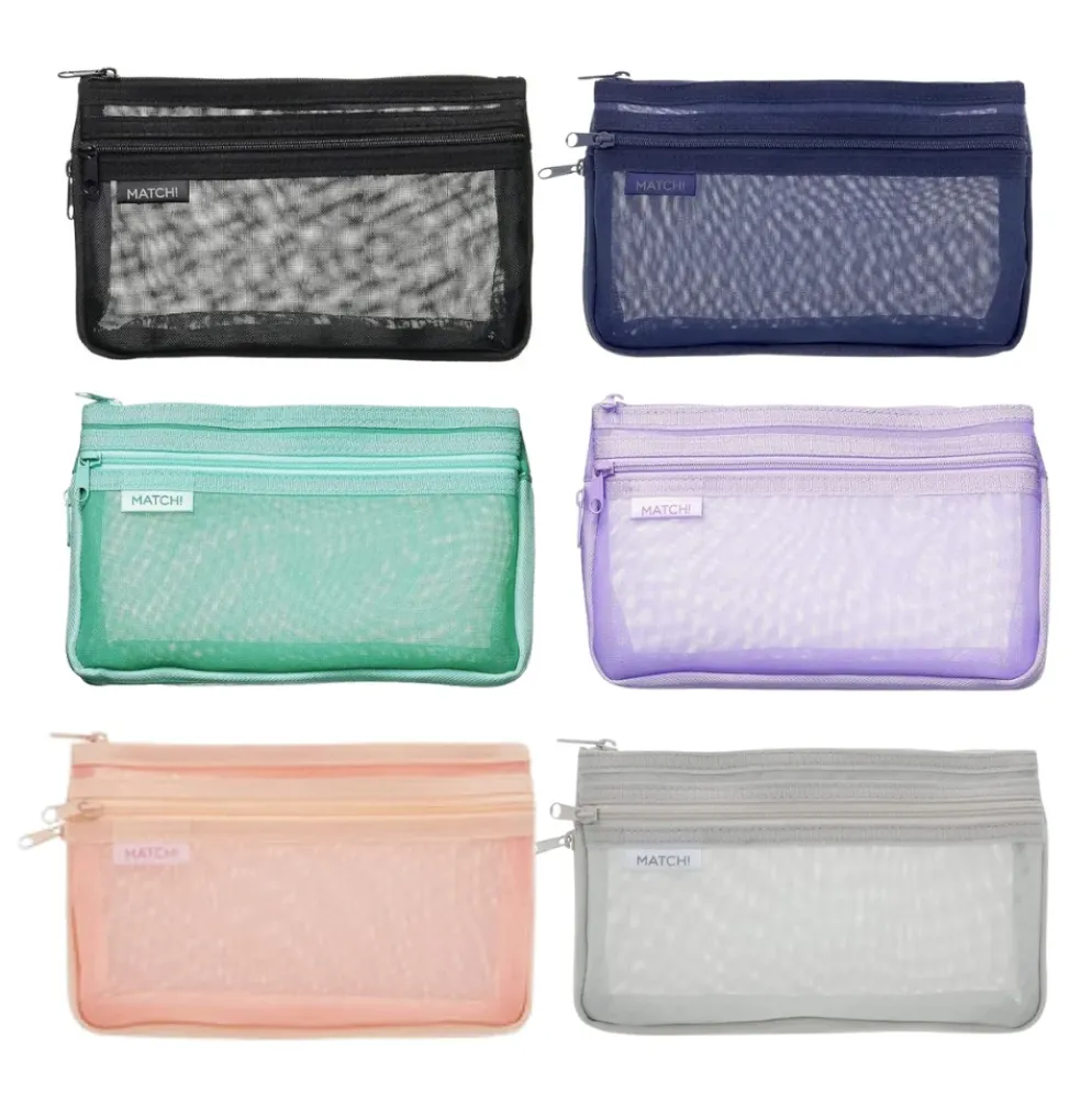 Sun-Star MATCH Expandable Mesh Pencil Case