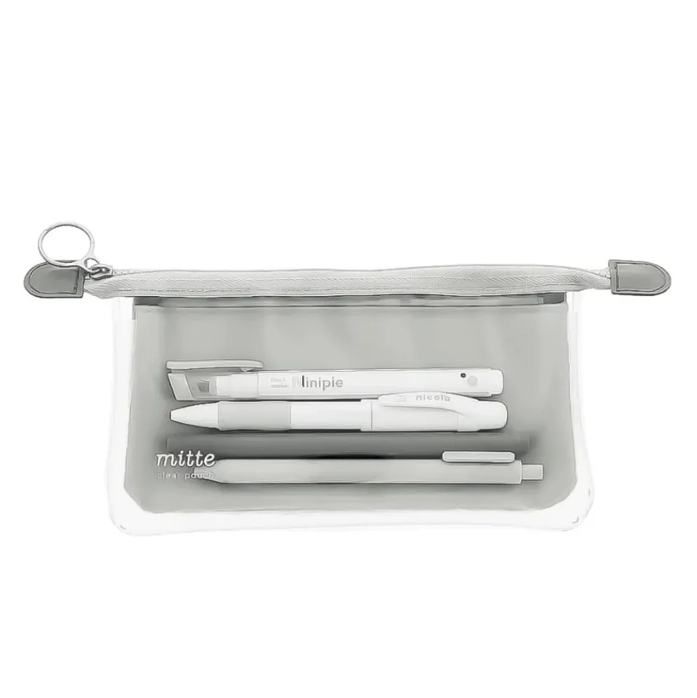 Sun-Star Mitte Flat Pen Case - Light Gray