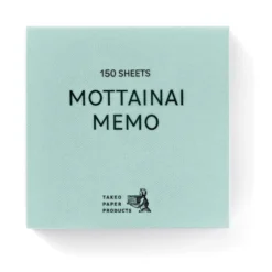 Takeo MOTTAINAI Memo Block Notepad