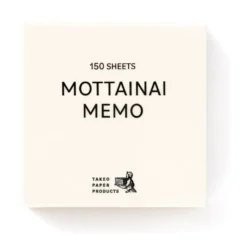 Takeo MOTTAINAI Memo Block Notepad
