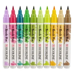 Talens Ecoline Brushpen, Set of 10, Botanic