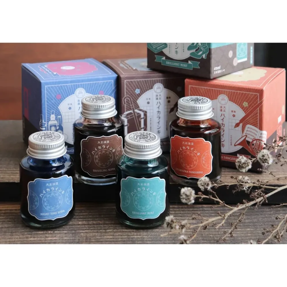 Teranishi Guitar Taisho Roman Haikara Fountain Pen Ink
