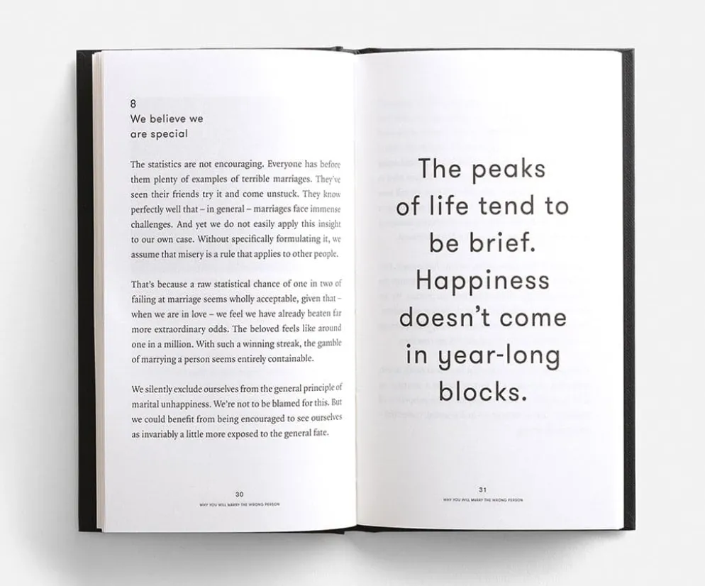 The School of Life 'Why You Will Marry The Wrong Person' Book